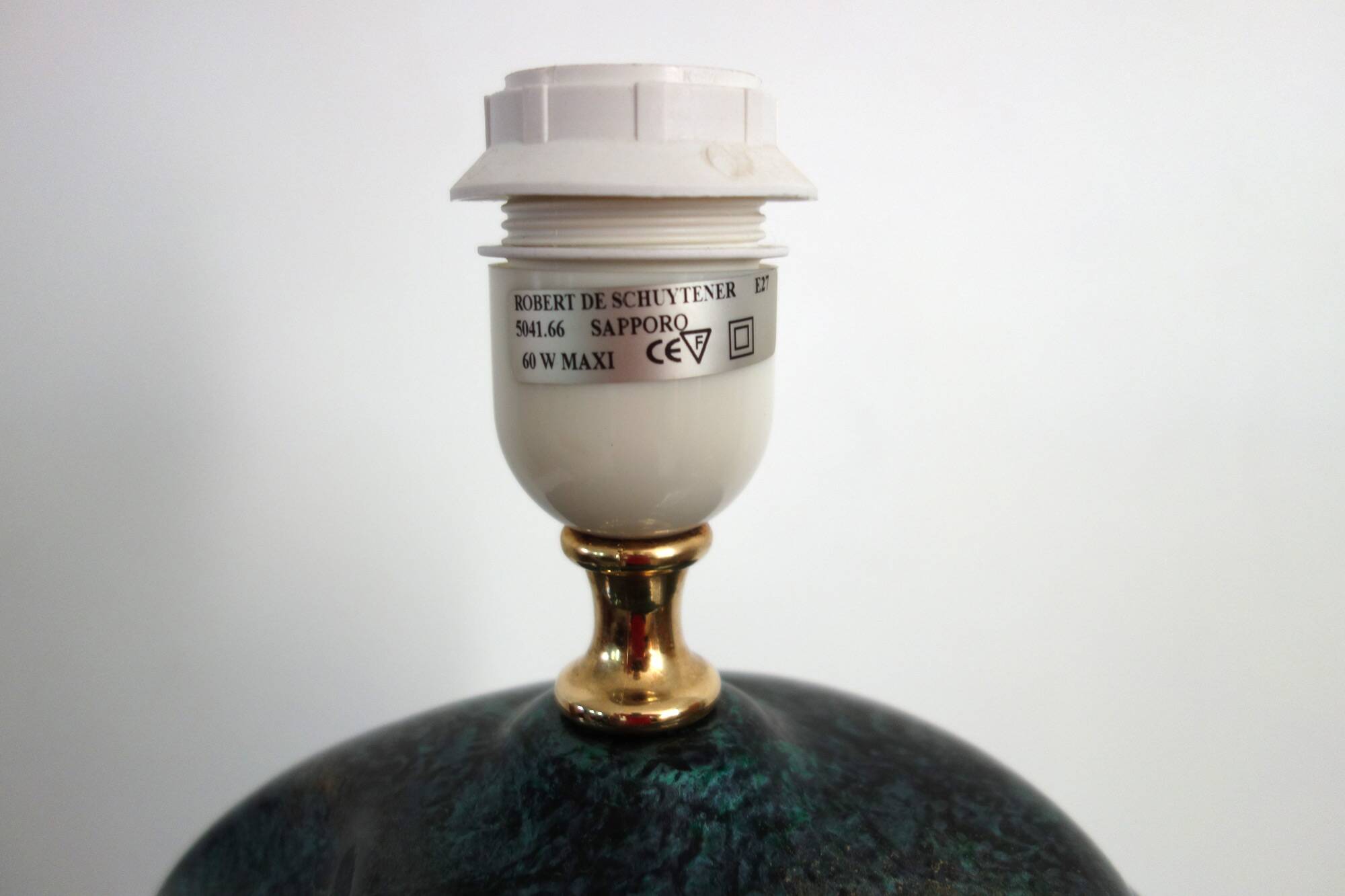 Robert de Schuytener ceramic living room lamp 1980