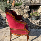 Louis XV style bench in Walnut, 19th century period