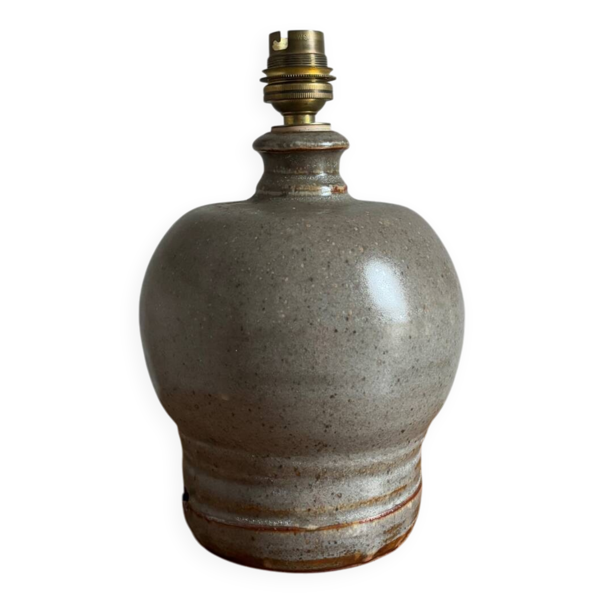 Lamp base in stoneware