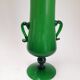 Large green opaline vase from Italy