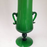Grand vase vert en opaline italienne