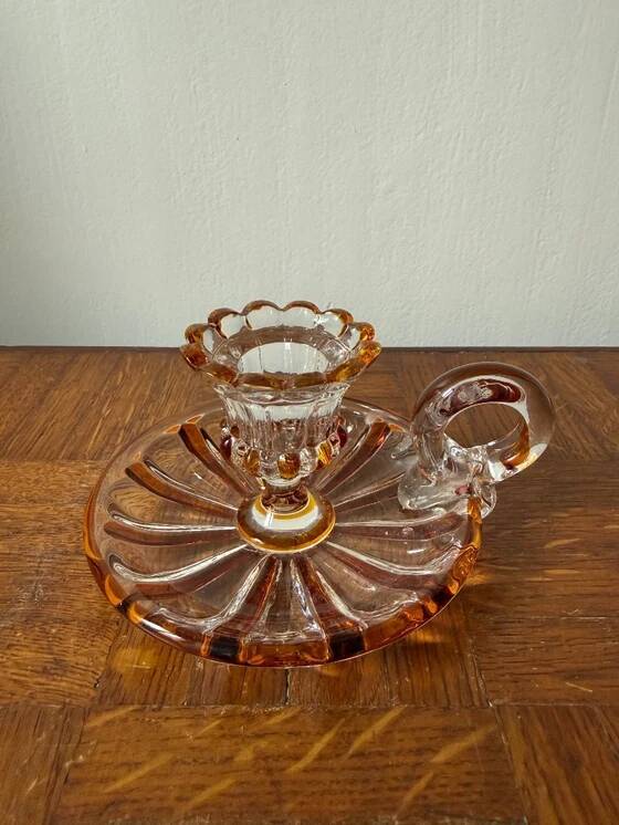 Handheld Candle Holder in Bohemian Crystal – Vintage Charm