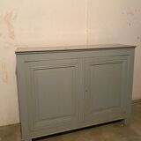 Buffet à 2 portes ancien vintage gris nuage