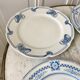 Lot of 4 mismatched flat plates terre de fer "alton" late nineteenth