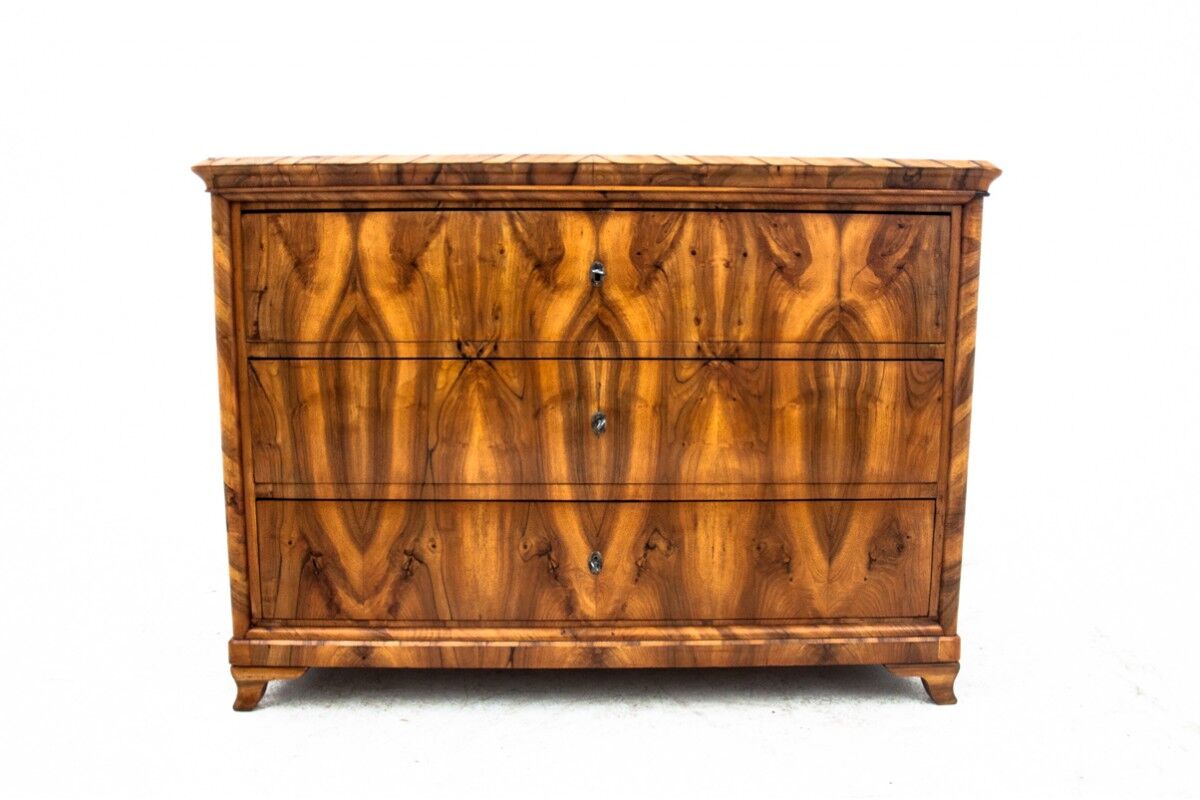 Antique chest of drawers, northern europe, around 1850, after renovation