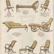 Daybed in curved wood no. 2 by Thonet