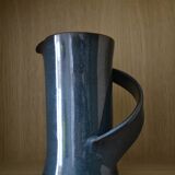 Artisanal blue pitcher