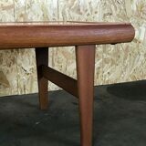 Table en teck table basse design danois avec miroir années 60