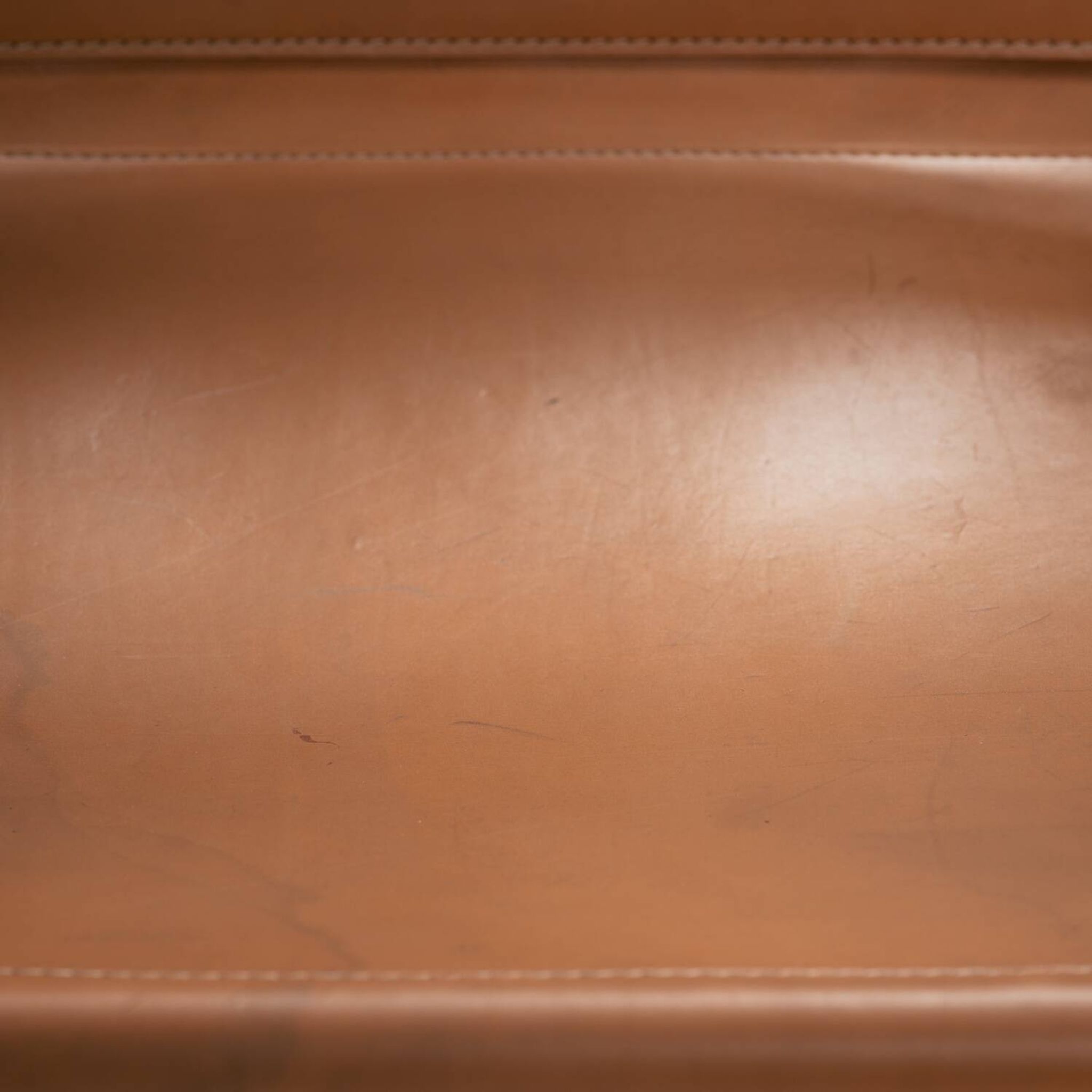 Wassily chair by Marcel Breuer, in brown leather, Italy, 1980s