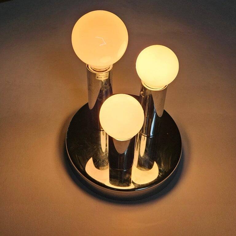 Mid-Century Modern Wall or Ceiling Lamp, Flush Mount, Sölken Leuchten, 1970