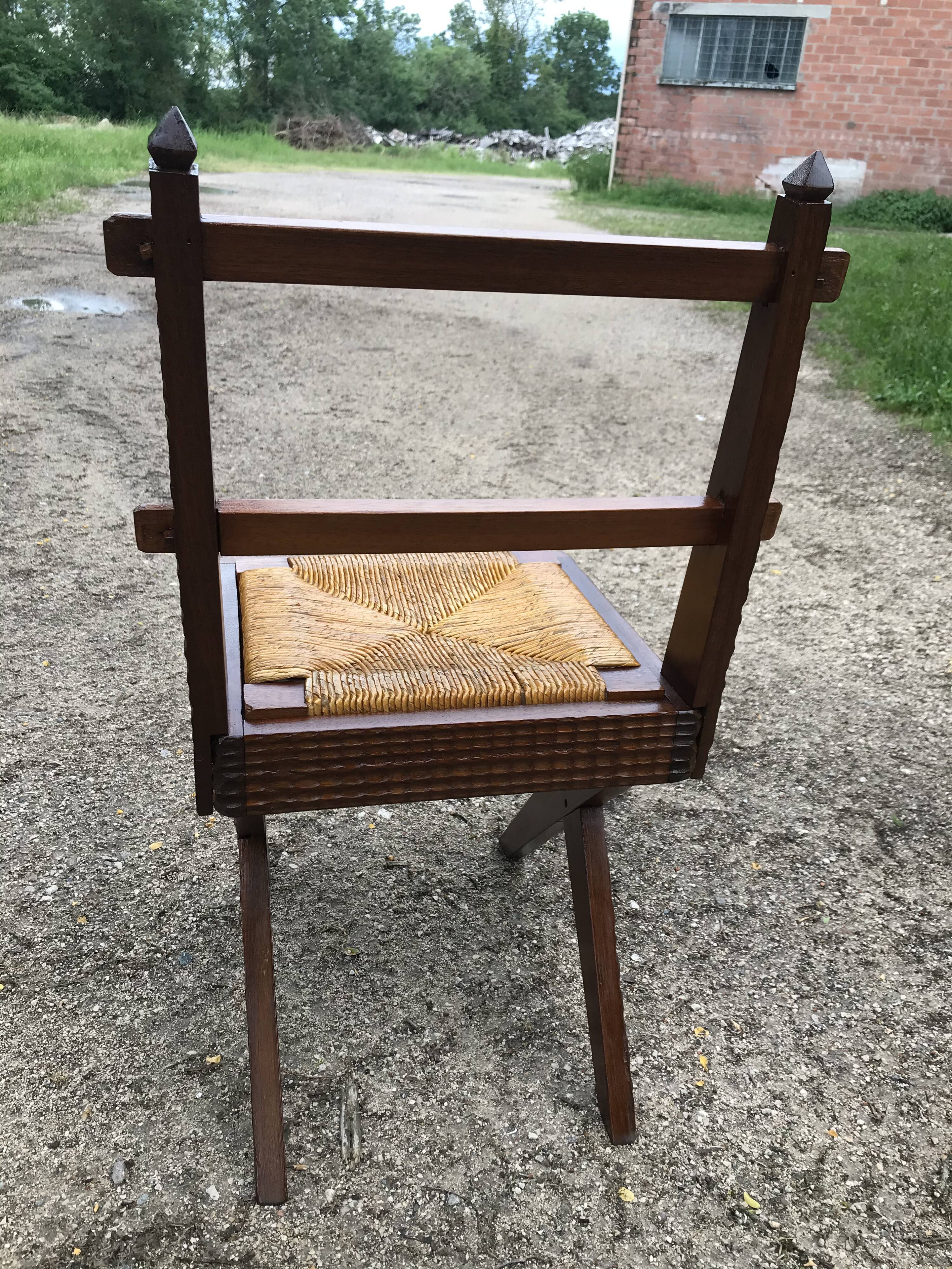 Suite of 6 wooden chairs  1940/1950
