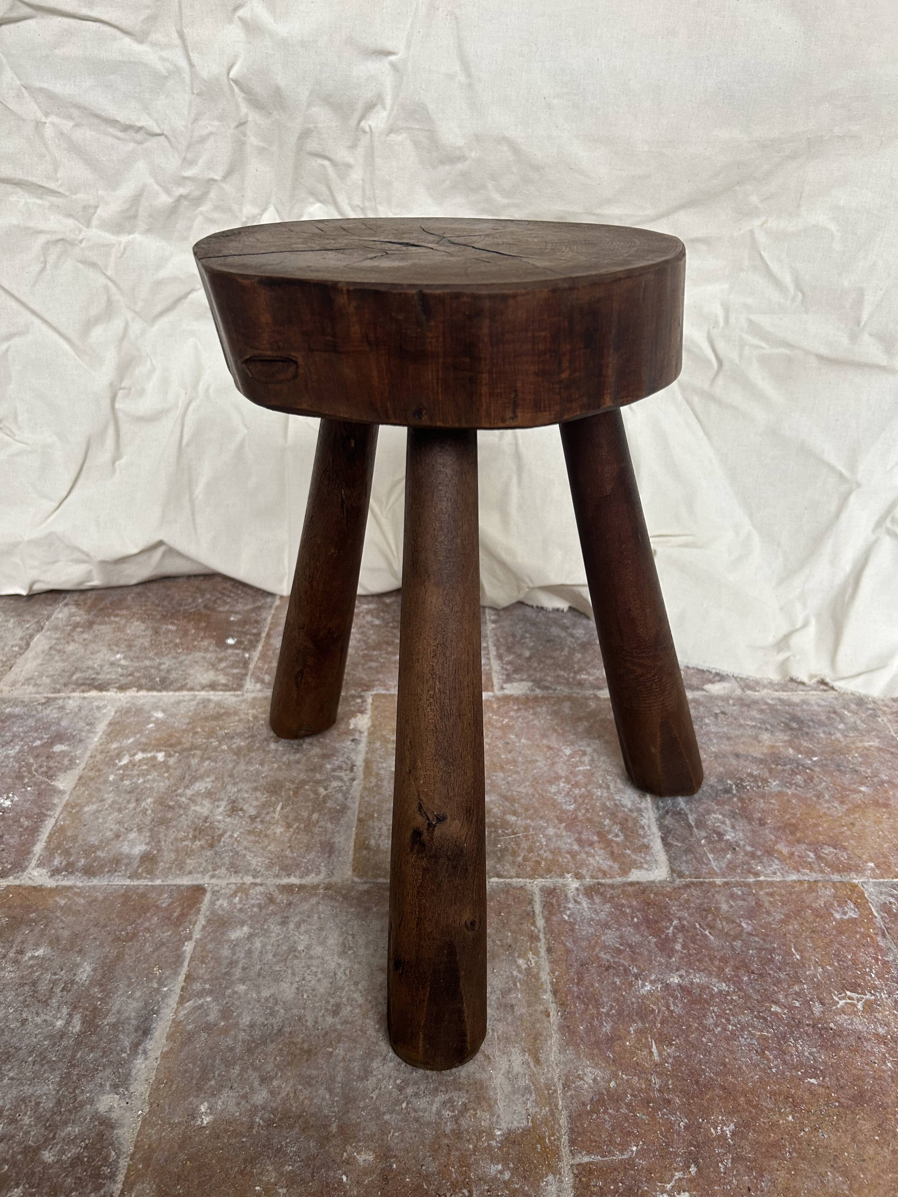 Brutalist tripod stool