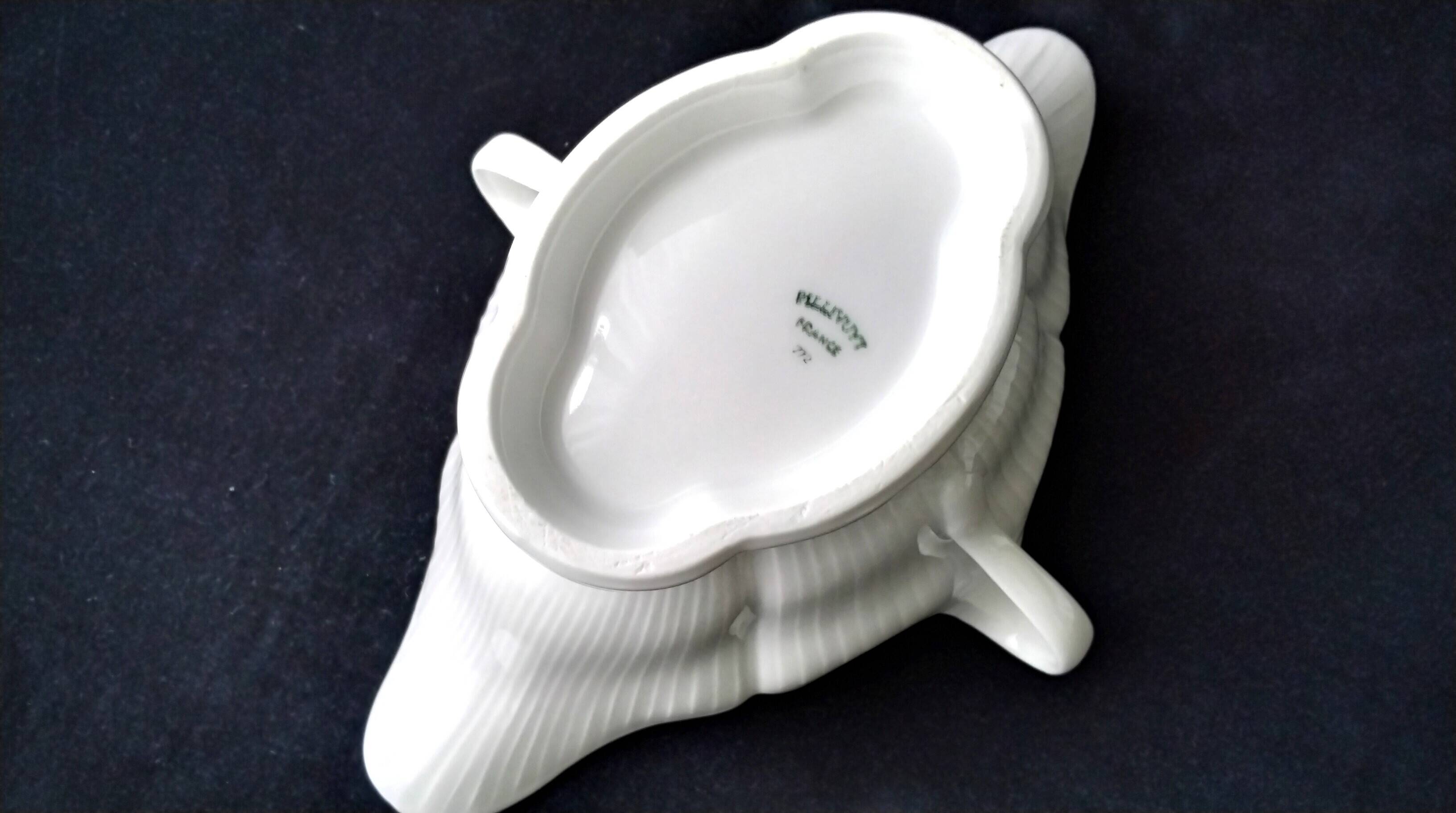 Saucière en porcelaine blanche Pillivuyt
