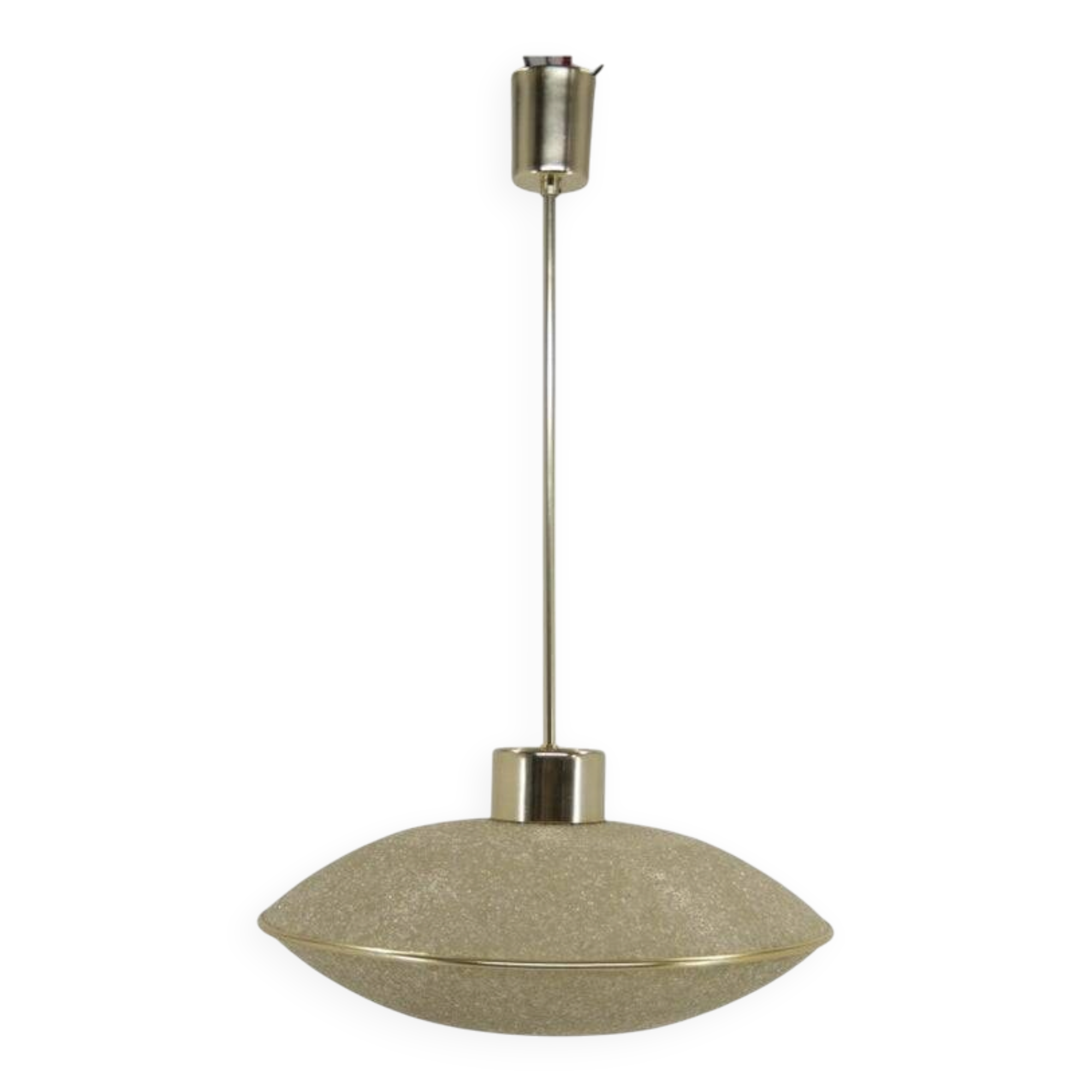 1970s German Space Age UFO Pendant Lamp in Textured Resin