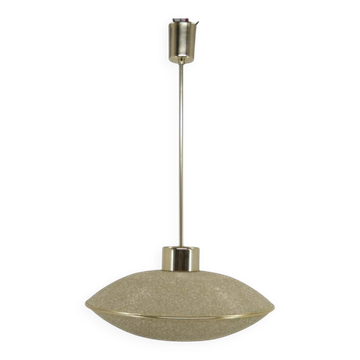 1970s German Space Age UFO Pendant Lamp in Textured Resin