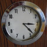 Electric wall clock in formica - 1950s