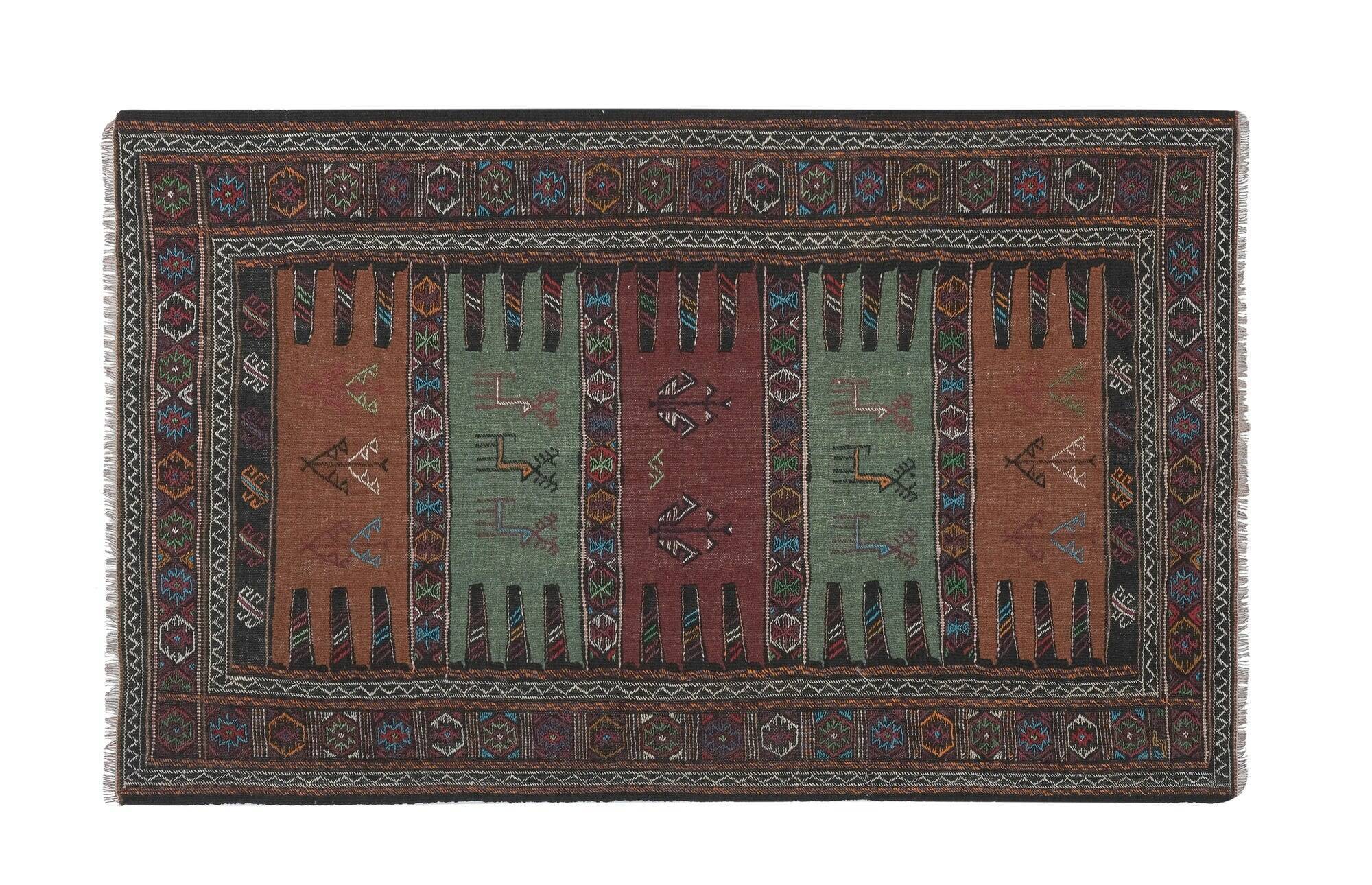 Vintage Turkish kilim handwoven 102x163 cm