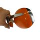 Vintage Space Age wall light orange/chrome ball