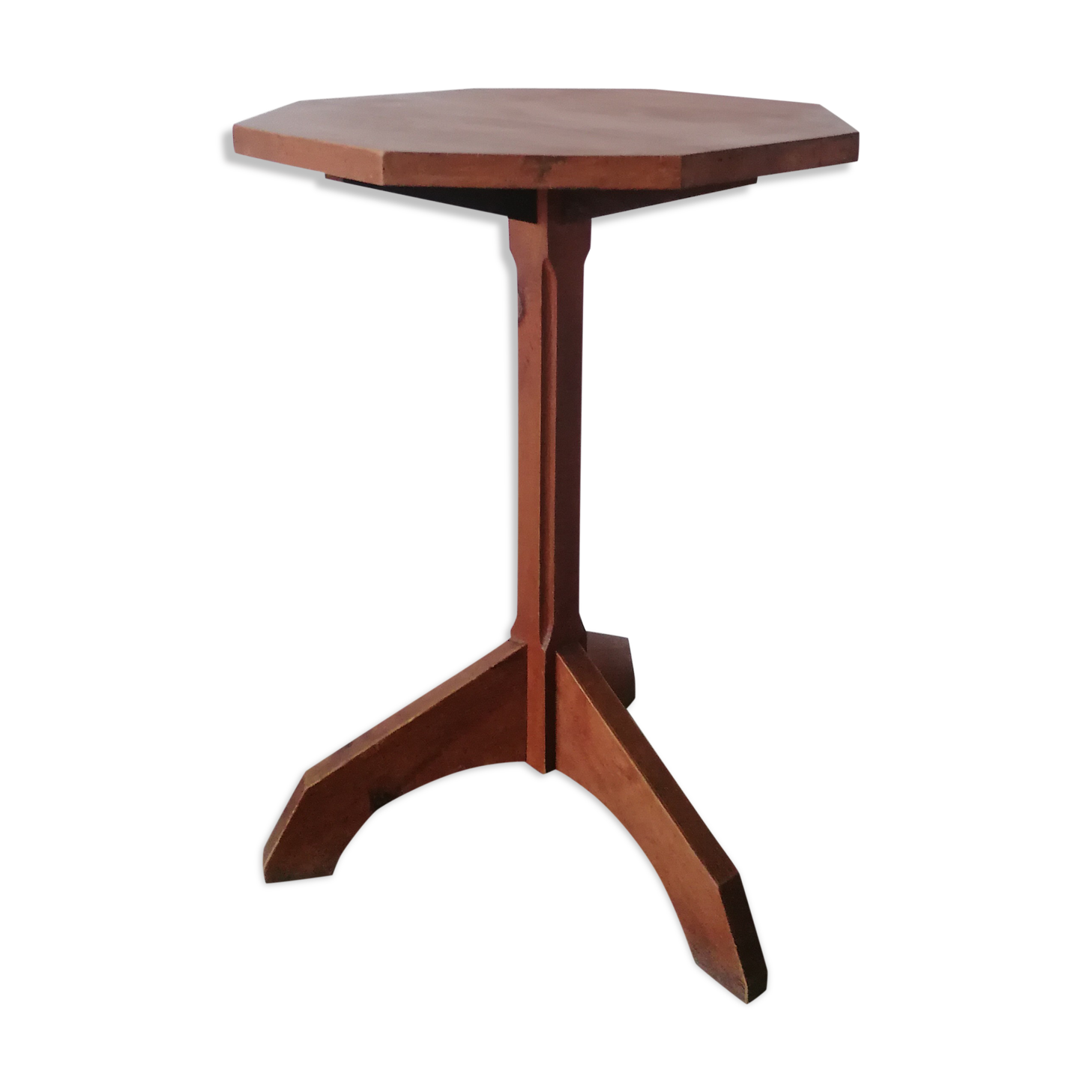 Wooden tripode healing - octagonal plateau - 1940s