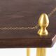 Pair of hexagonal side tables, contemporary work