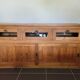 Low teak furniture