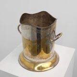 Antique Silver-Plated Copper Champagne Bucket, France, circa 1900