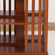 Revolving bookcase, rotating furniture (book mill), mahogany, three floors.