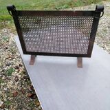 Fire screen vintage forged iron fireplace screen