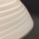 Adjustable White Murano Glass and Brushed Brass Pendant by VeArt