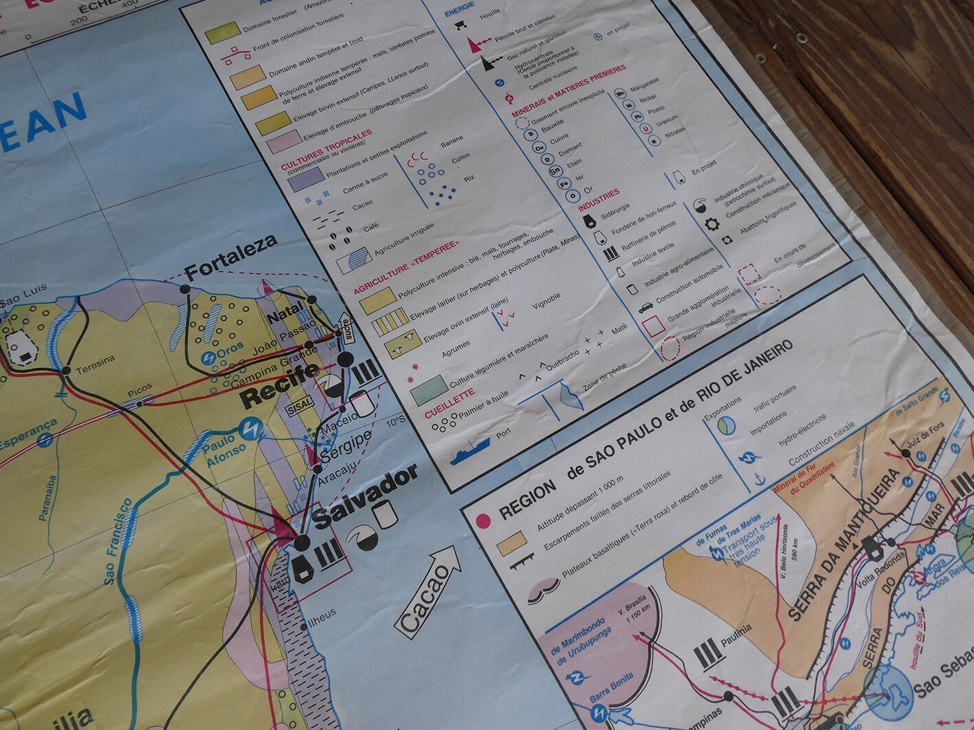 School map poster vintage Brazil Edition MDI