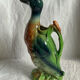 Majolica pitcher Mallard duck, circa 1900s