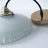 Vintage glass hanging lamp