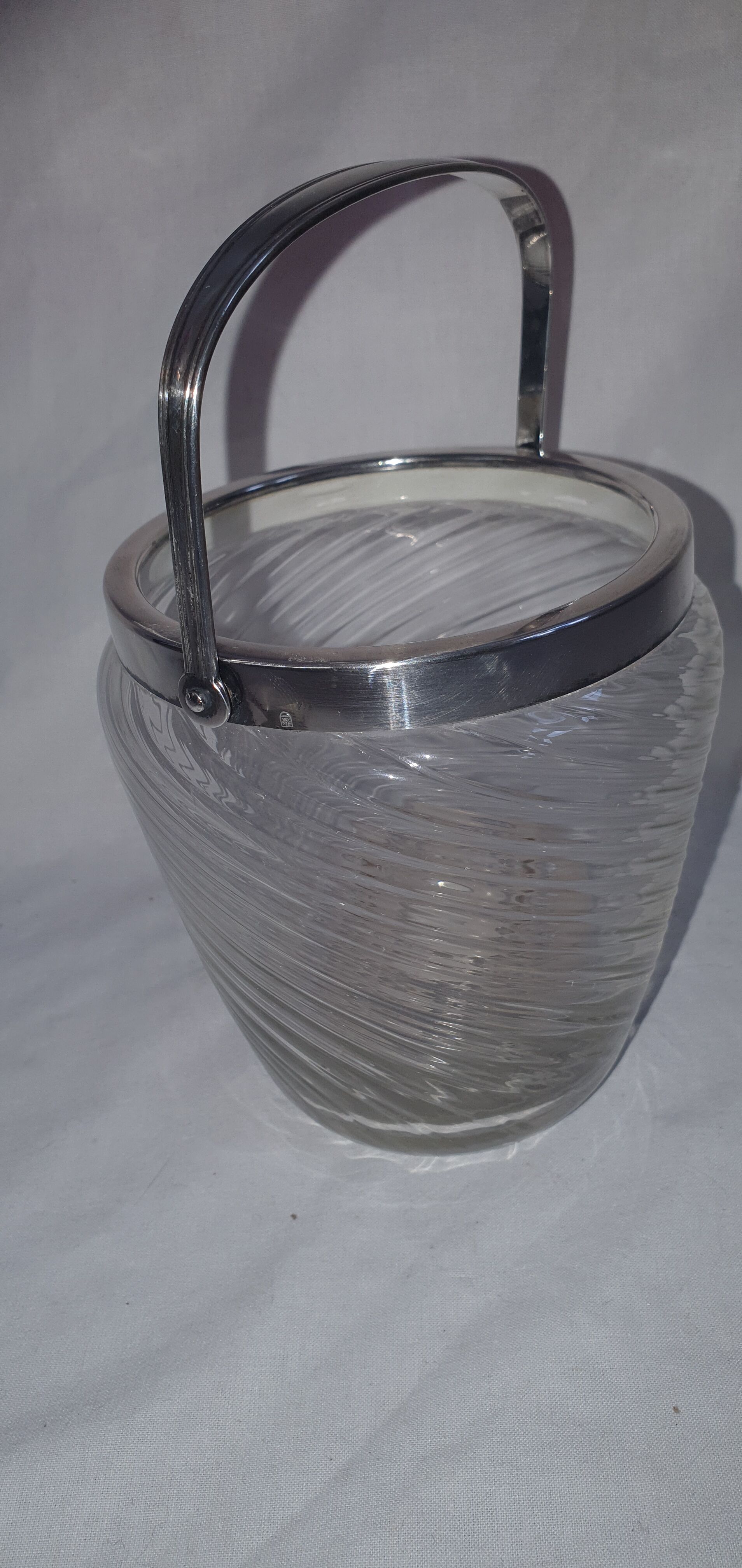 1970 Silver Metal Ice Bucket