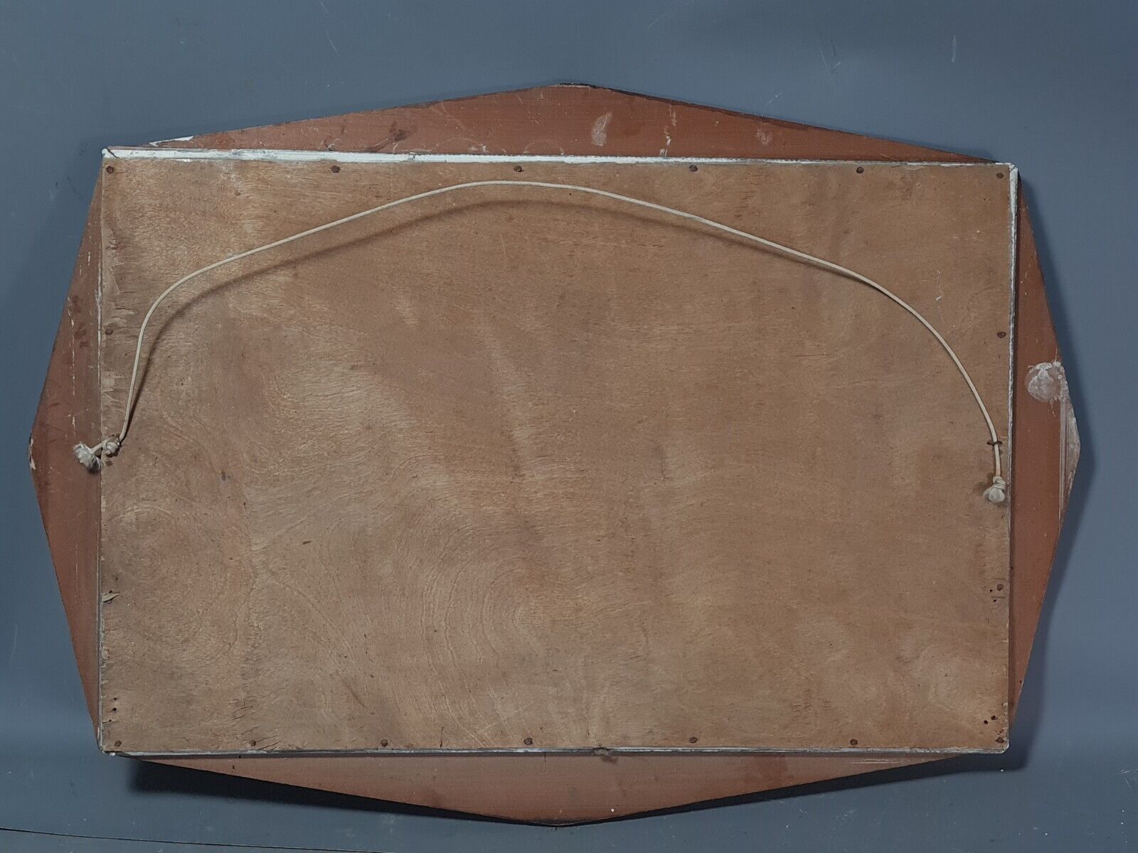 Art-deco mirror frame wood silver stucco 61x43 cm SB