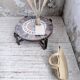 Round coffee table Roger Capron herbarium terracotta