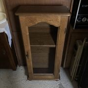 Petite bibliothèque bois vitrée