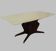 Onyx top 8 person dining table