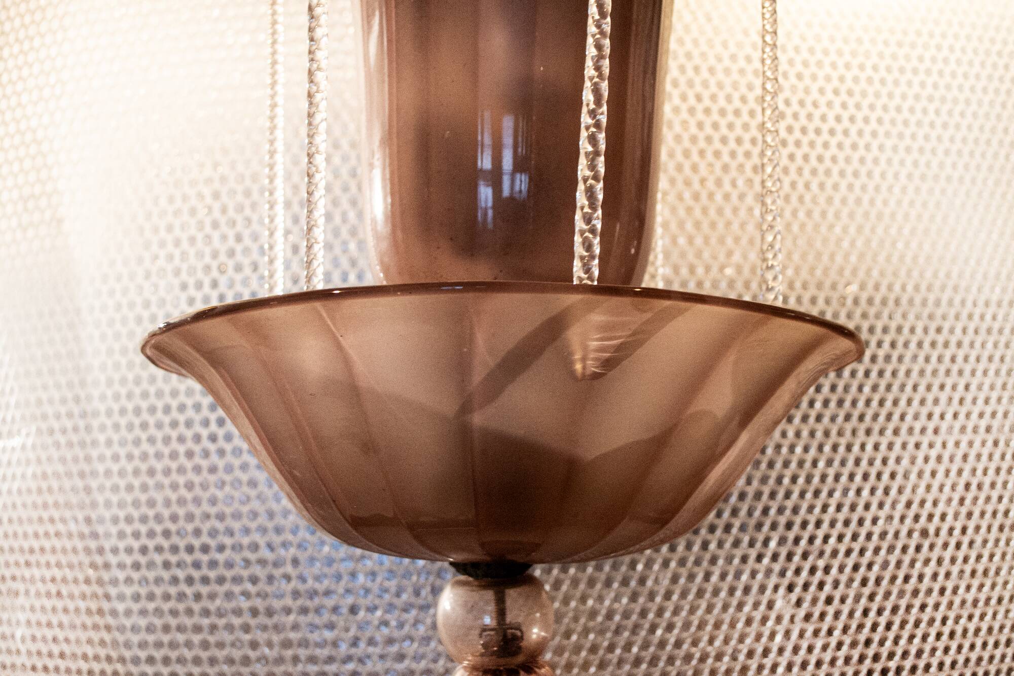 Lampada a sospensione in vetro Murano di Vittorio Zeccchin Italia Anni '20