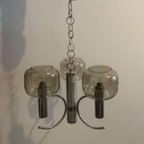 Chrome pendant light 1970 Delmas