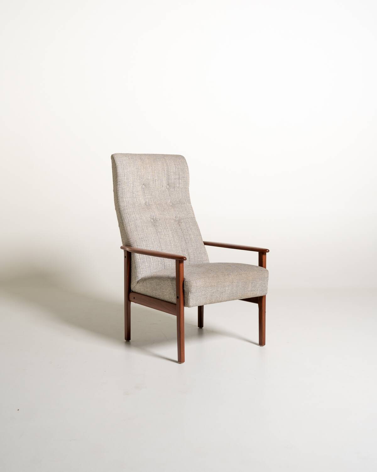 Scandinavian teak reading armchair, 1960s