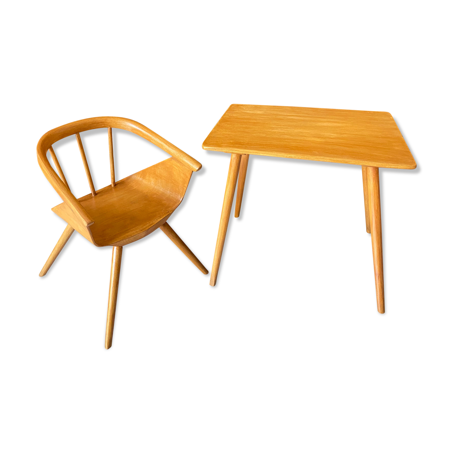 Ensemble bureau et fauteuil enfant Baumann