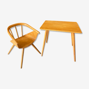 Ensemble bureau et fauteuil enfant Baumann