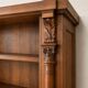 Imposing two-body buffet/library in solid oak and walnut from the Napoleonic III period.