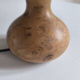 1950s burl wood table lamp