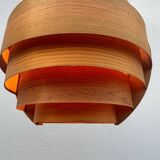 Hans Agne Jakobsson wooden pendant light, 1960s