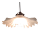 Pleated glass lampshade - mid 20th century