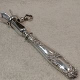 Some silver-plated handles, 950 Minerve, Rocaille style, Ravinet.