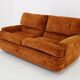 1970s Saporiti 2-Seater Sofa in Velvet, Italy