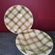 Green Scottish plates Moulin des Loups
