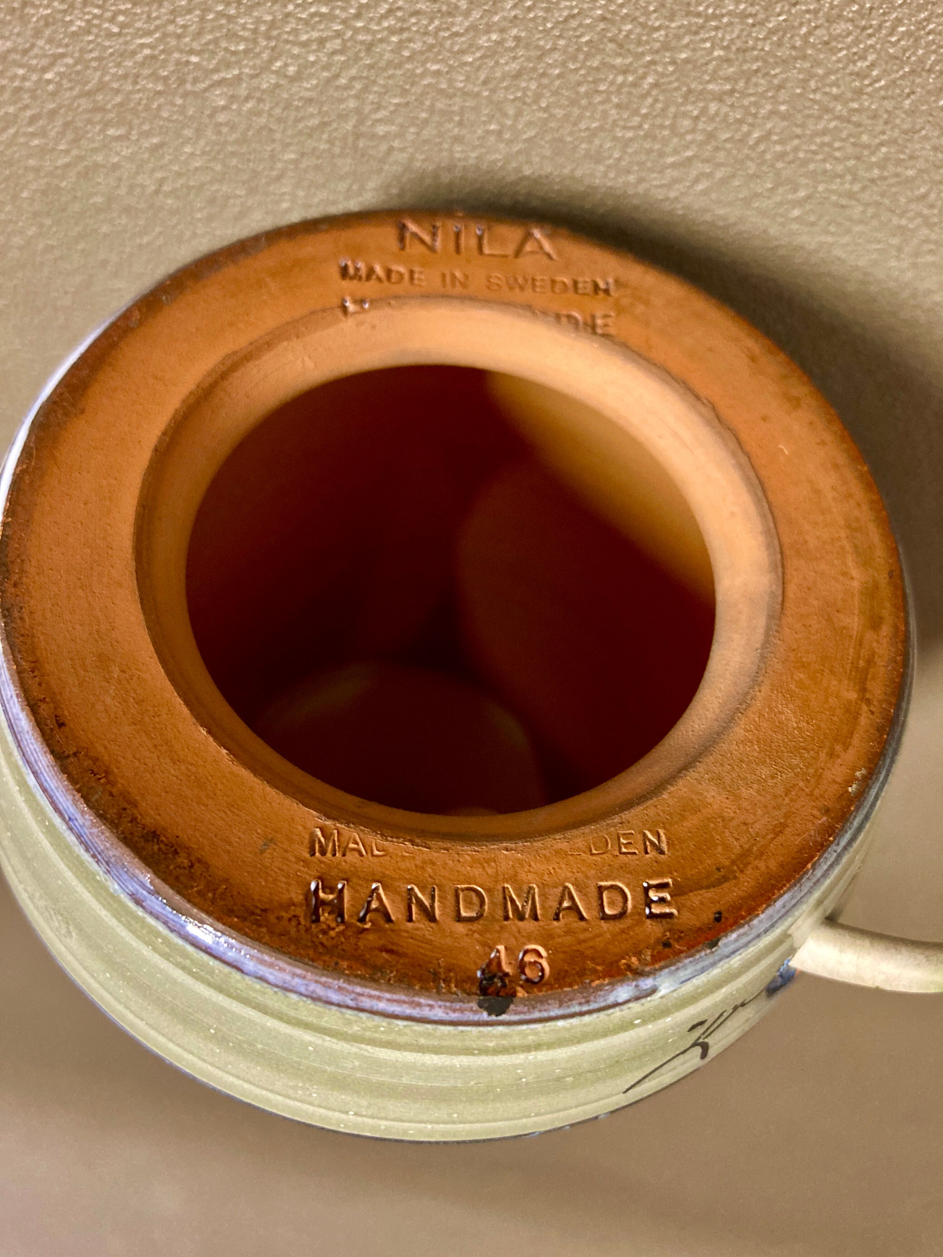 Scandinavian ceramic lamp 1960s